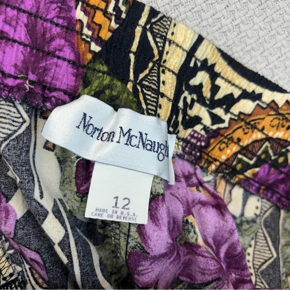 Womens Sz 12 Vtg Norton McNaughton 2-Piece Floral Button Top and Midi Skirt Set - Picture 9 of 9